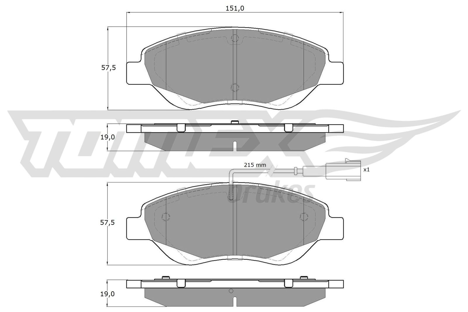 TOMEX Brakes TX 12-50