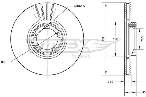 TOMEX Brakes TX 70-87