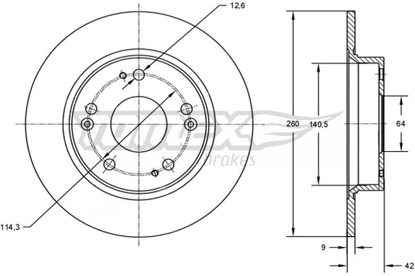 TOMEX Brakes TX 72-62