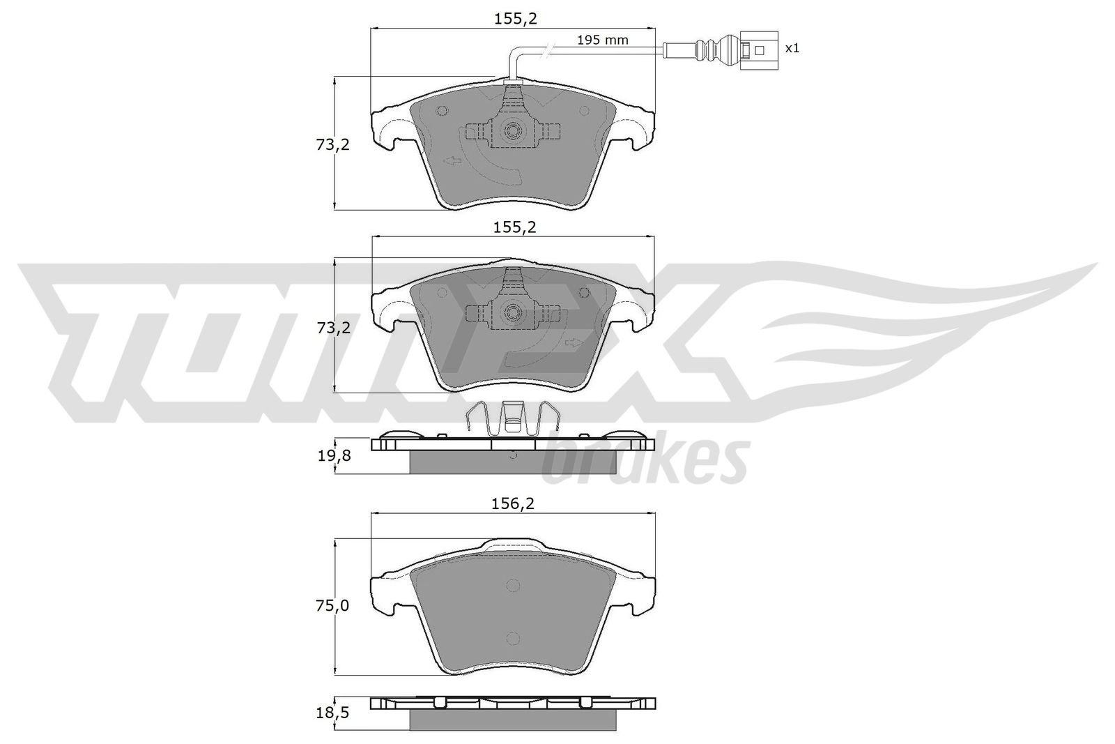 TOMEX Brakes TX 13-93