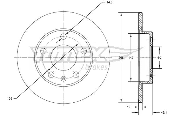 TOMEX Brakes TX 72-65