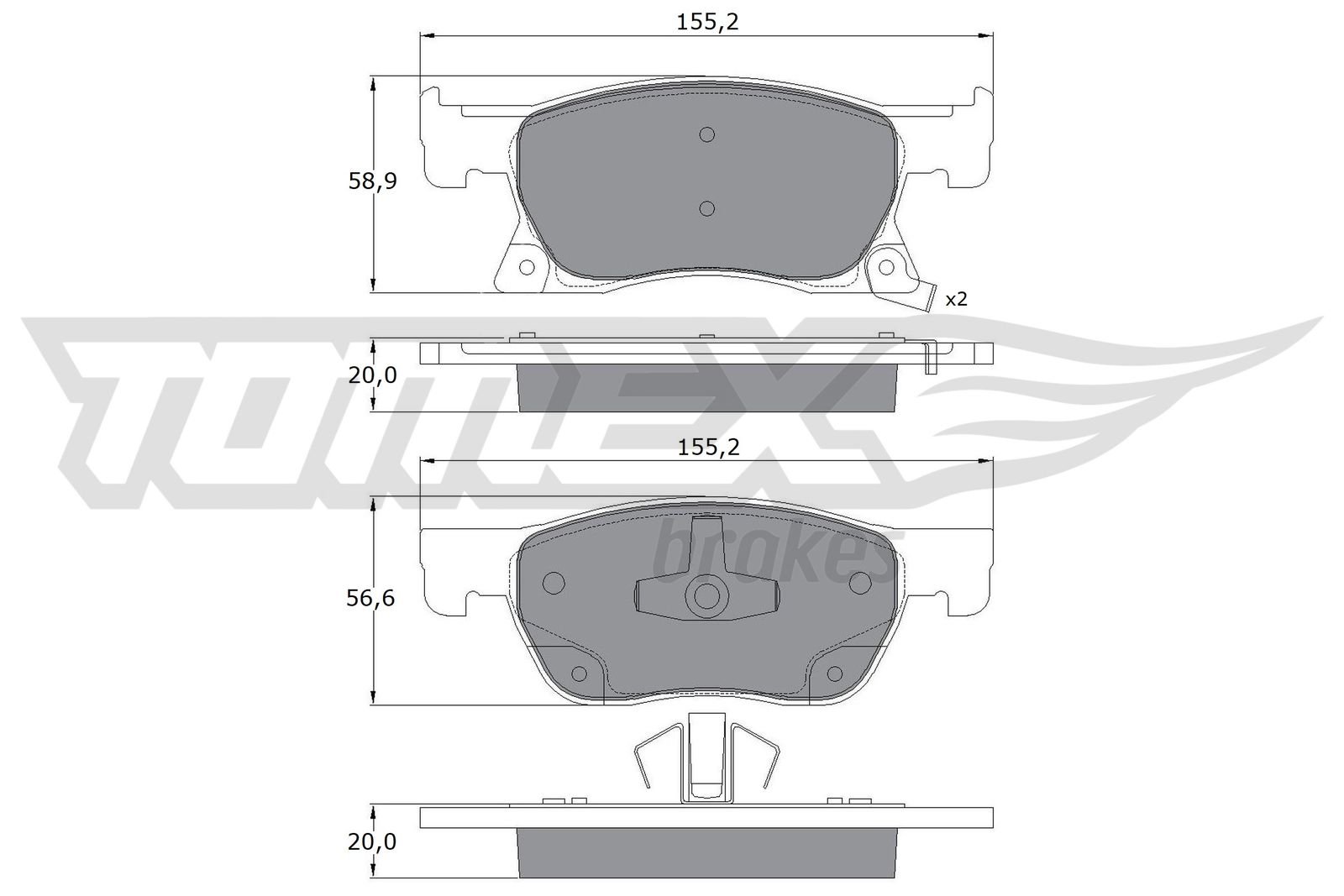 TOMEX Brakes TX 17-86