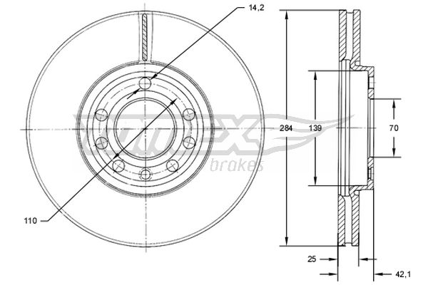 TOMEX Brakes TX 71-30