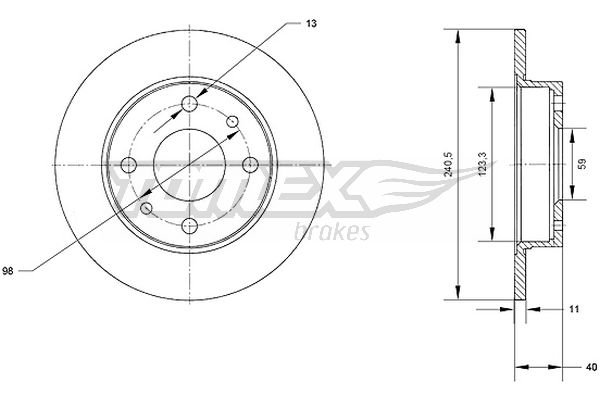 TOMEX Brakes TX 70-04