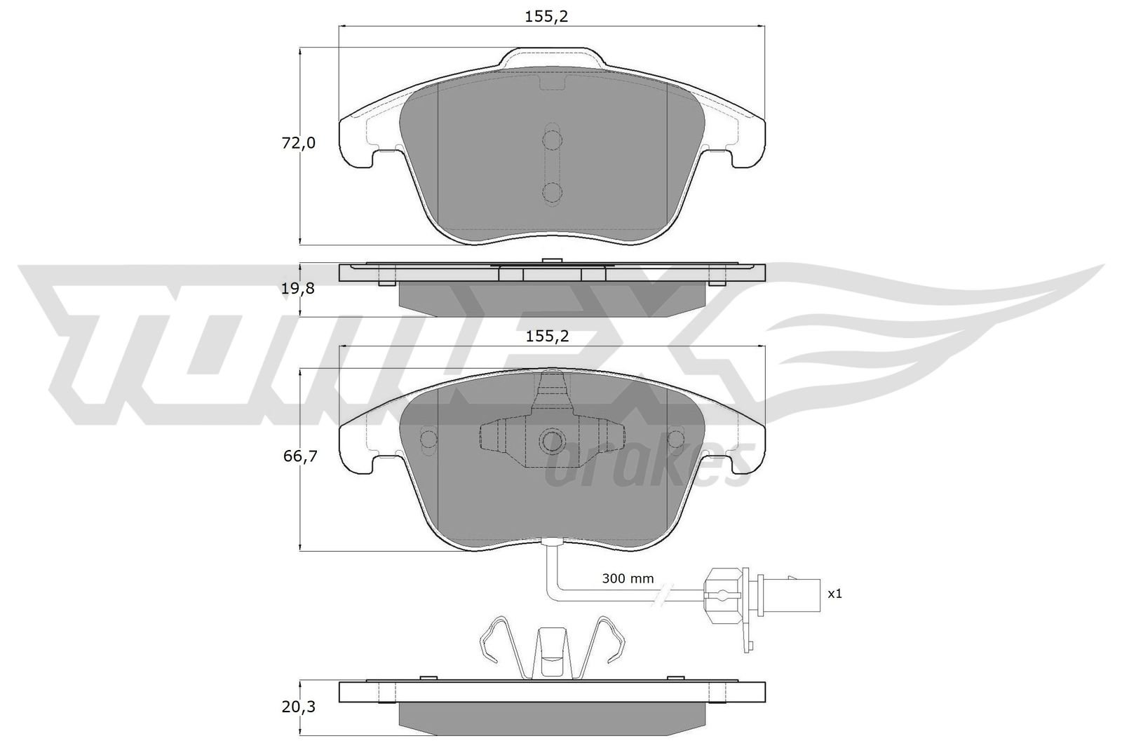 TOMEX Brakes TX 16-75