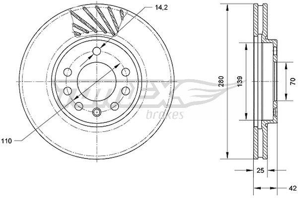 TOMEX Brakes TX 70-11