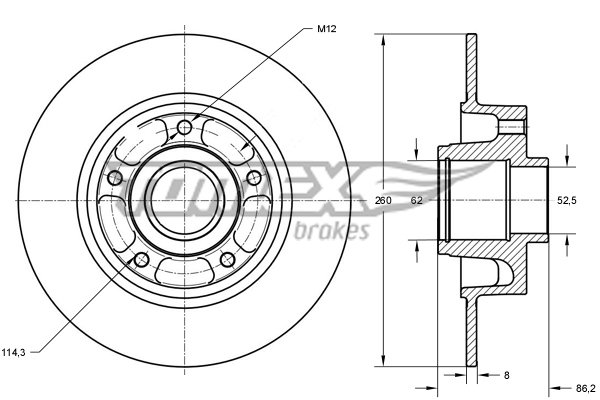 TOMEX Brakes TX 73-551