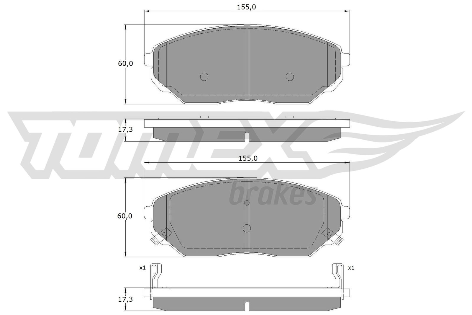 TOMEX Brakes TX 15-53