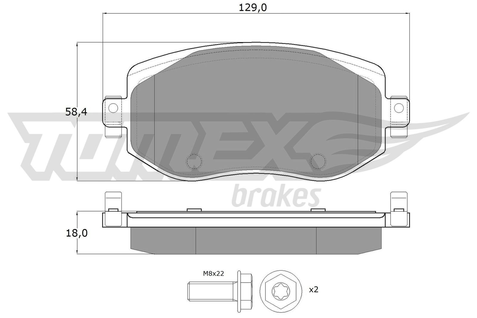 TOMEX Brakes TX 18-33