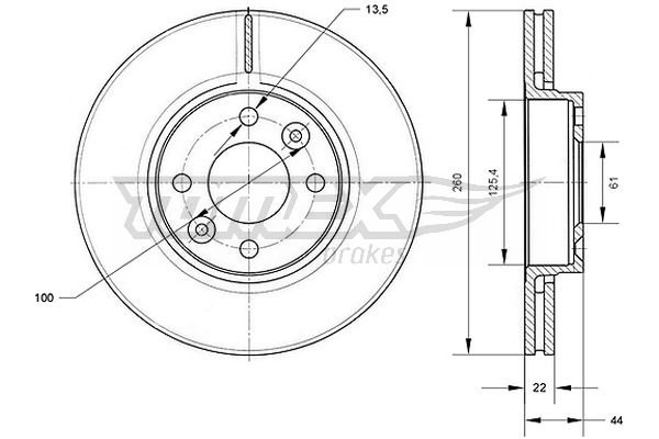 TOMEX Brakes TX 70-34