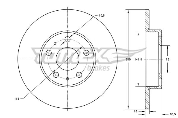 TOMEX Brakes TX 73-46