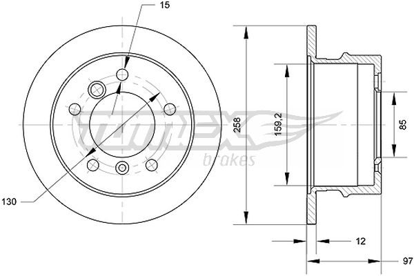 TOMEX Brakes TX 70-90