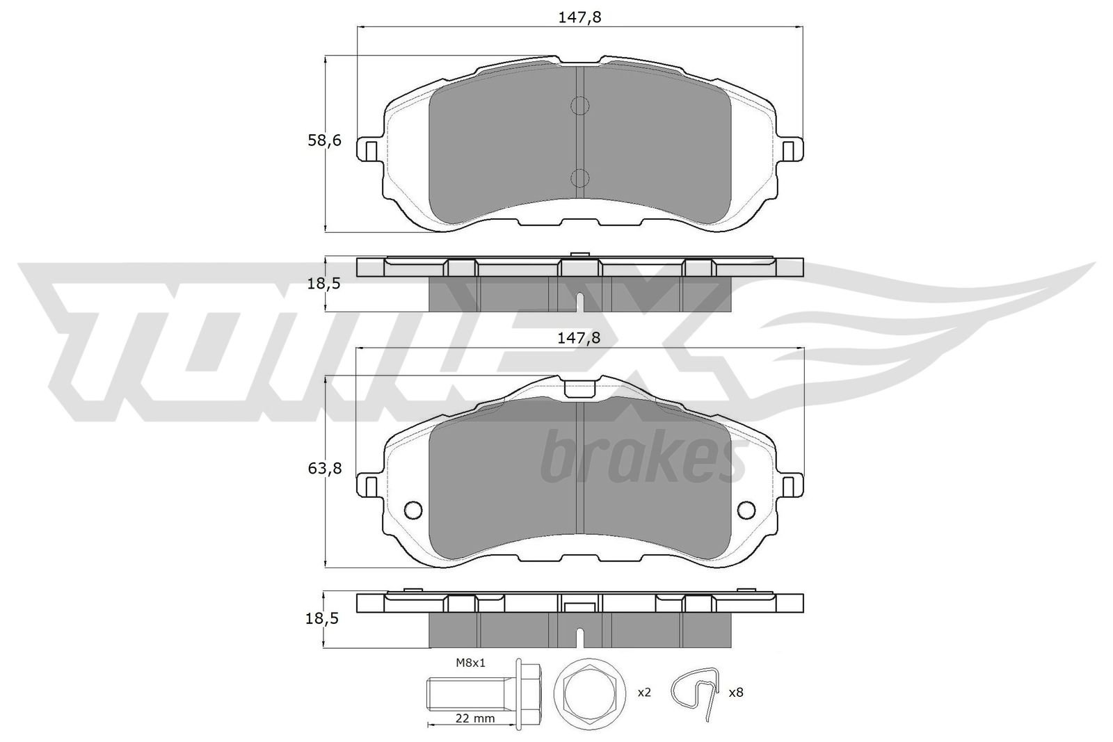 TOMEX Brakes TX 18-38