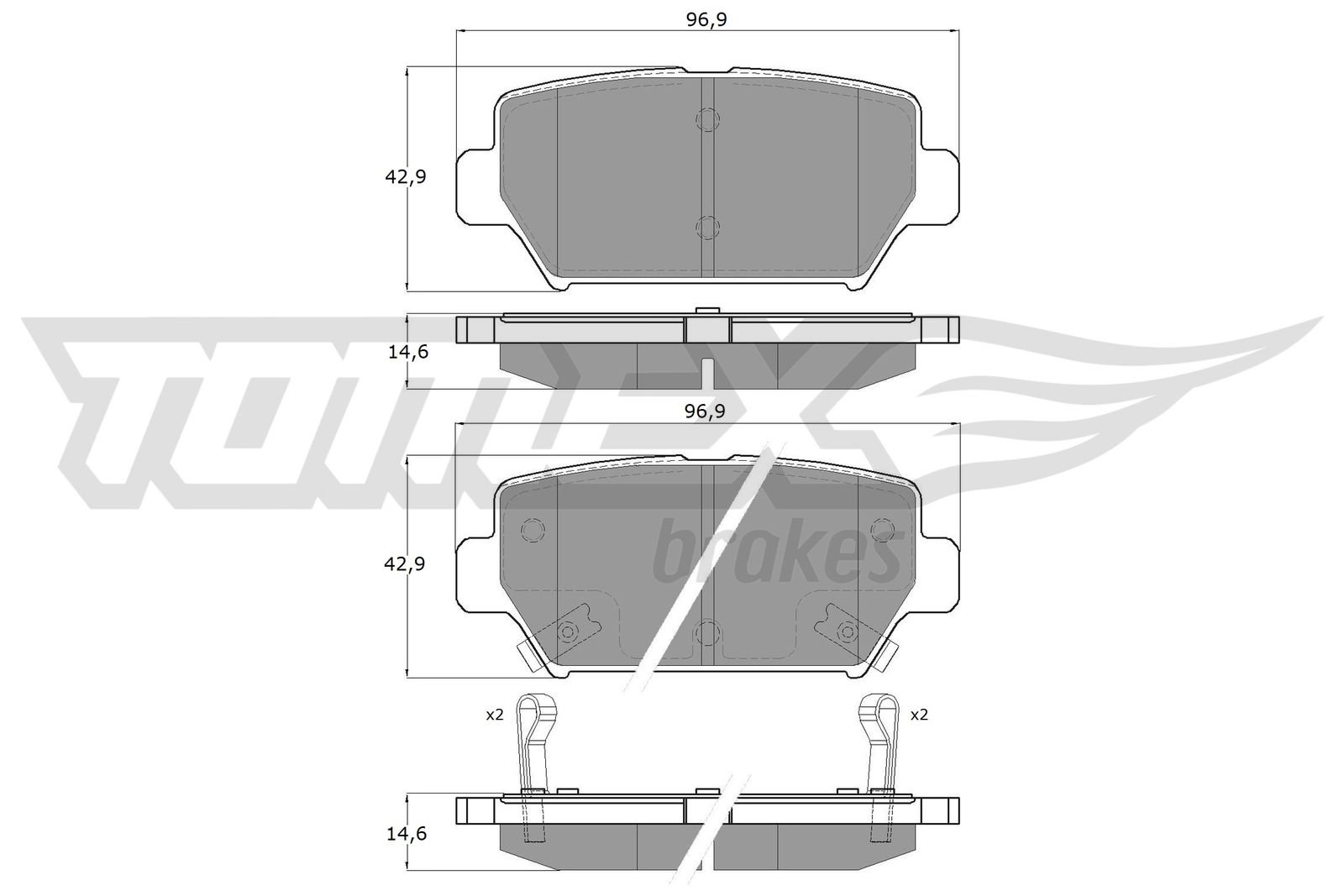 TOMEX Brakes TX 60-16