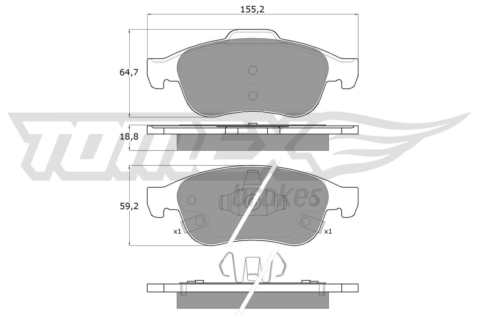 TOMEX Brakes TX 18-18