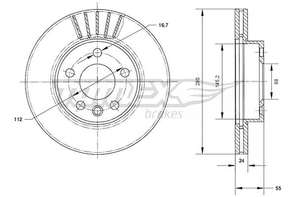 TOMEX Brakes TX 70-78