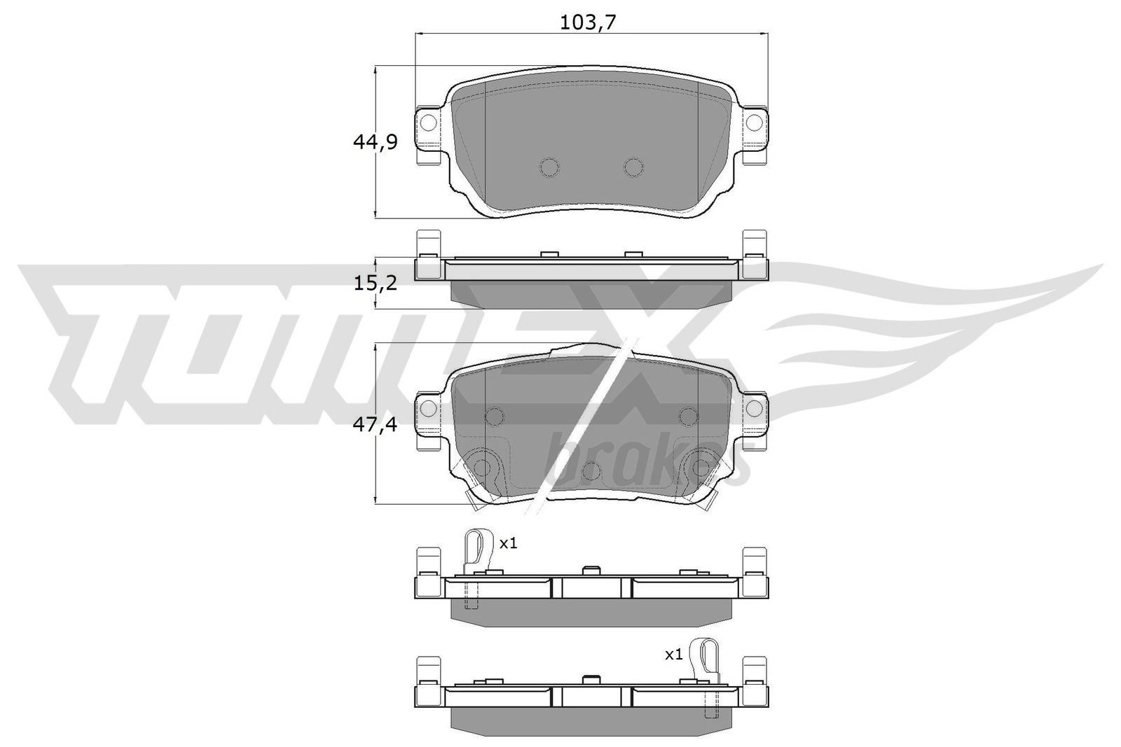 TOMEX Brakes TX 18-27