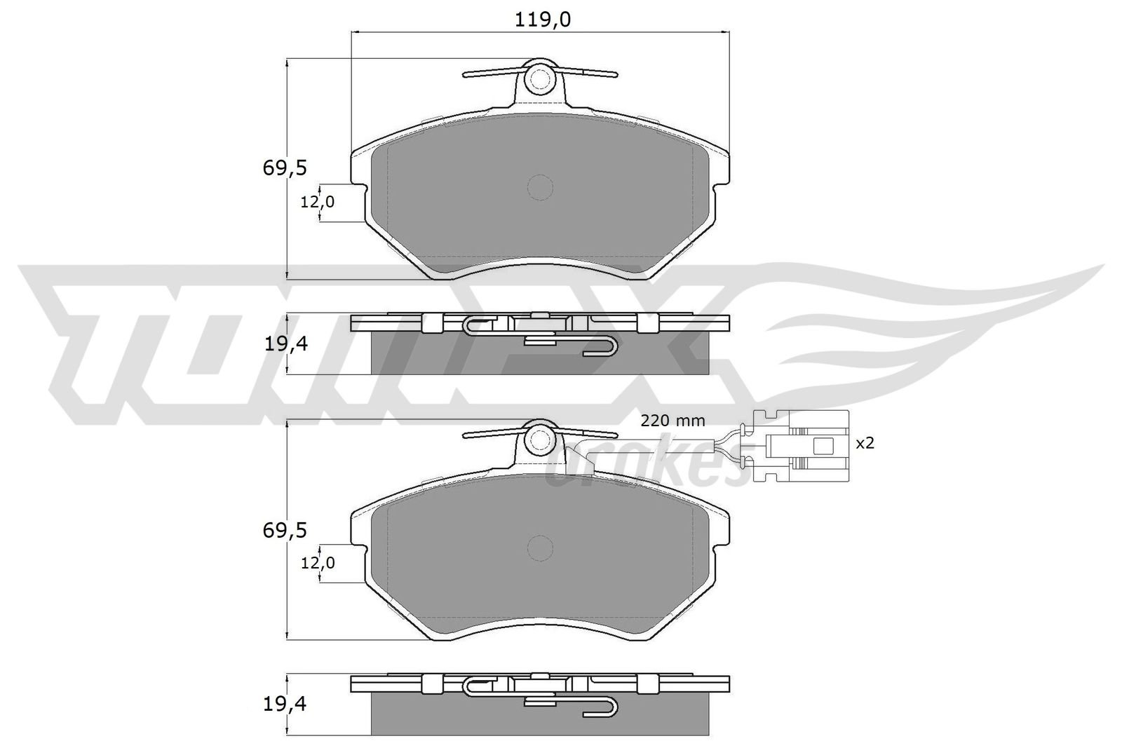 TOMEX Brakes TX 12-04