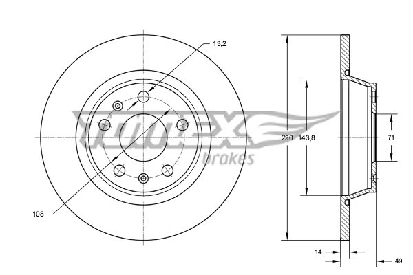 TOMEX Brakes TX 73-48