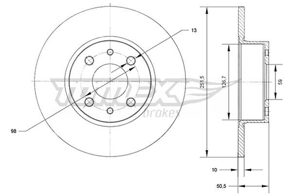 TOMEX Brakes TX 70-89