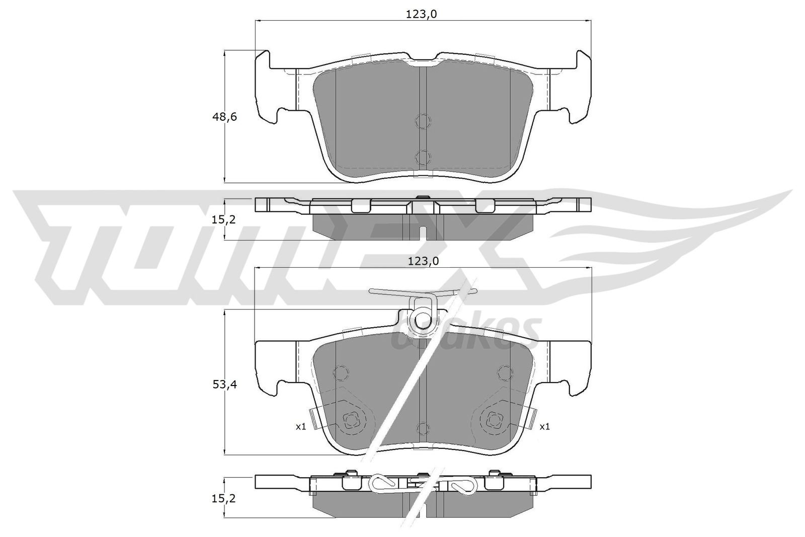 TOMEX Brakes TX 17-76