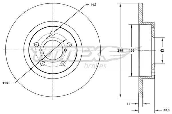 TOMEX Brakes TX 72-86