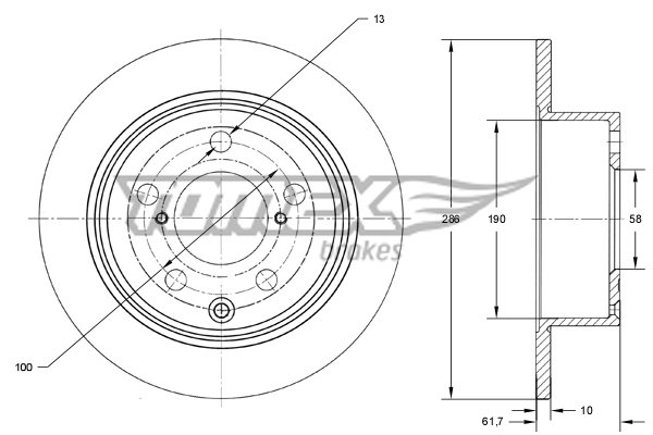 TOMEX Brakes TX 74-15