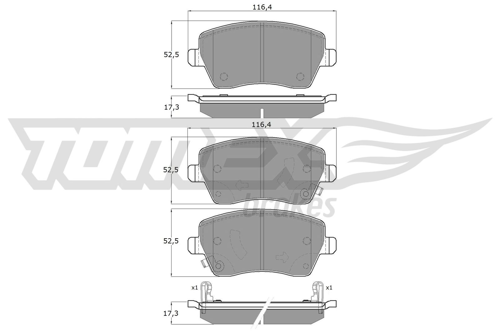 TOMEX Brakes TX 14-161