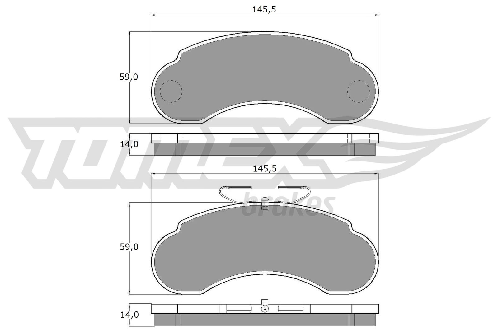 TOMEX Brakes TX 11-14