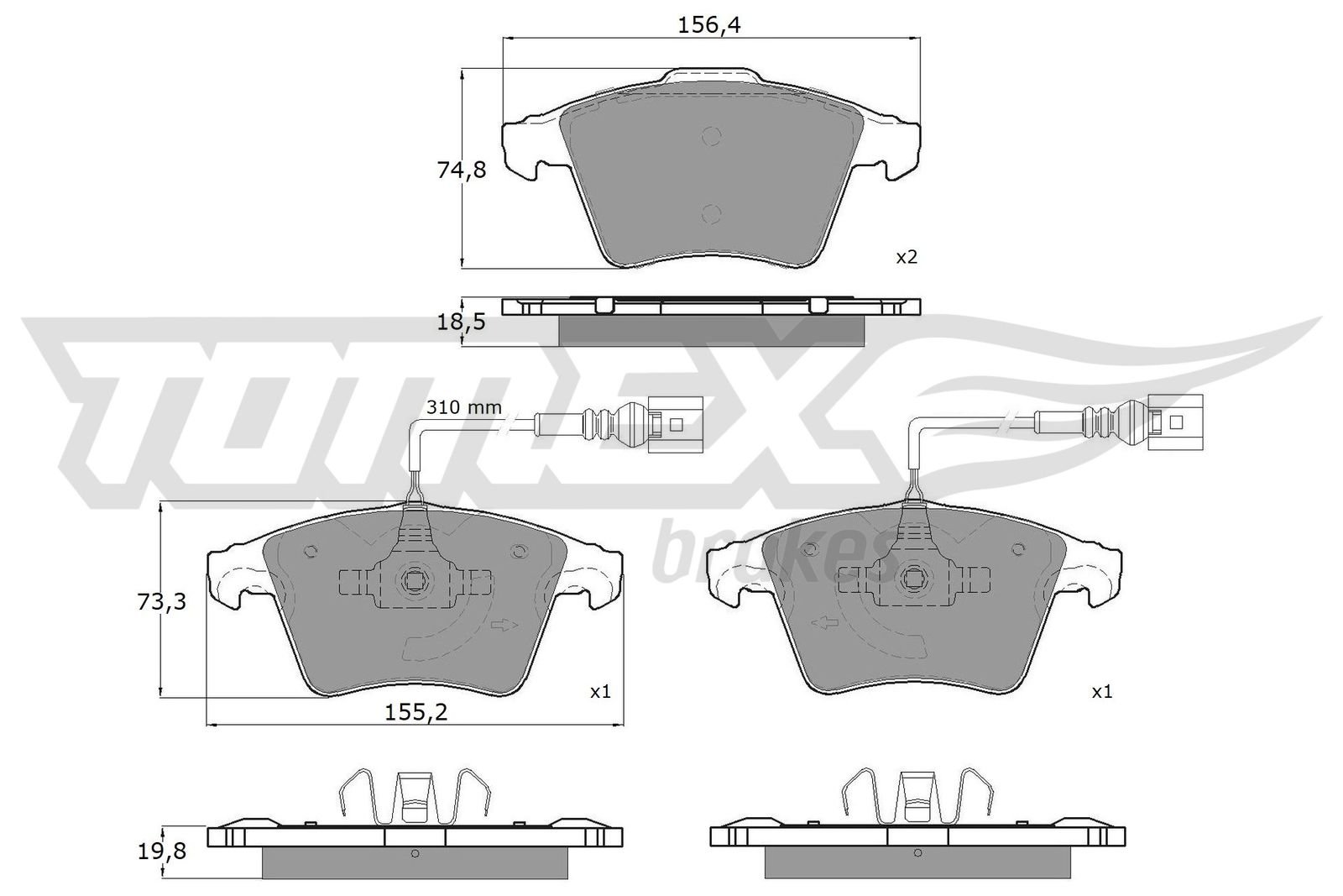 TOMEX Brakes TX 15-23