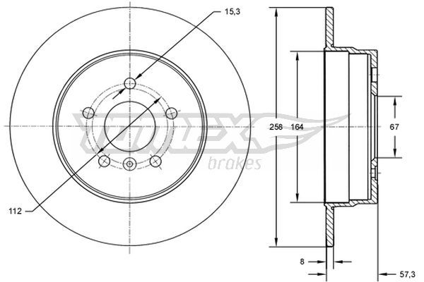 TOMEX Brakes TX 72-68