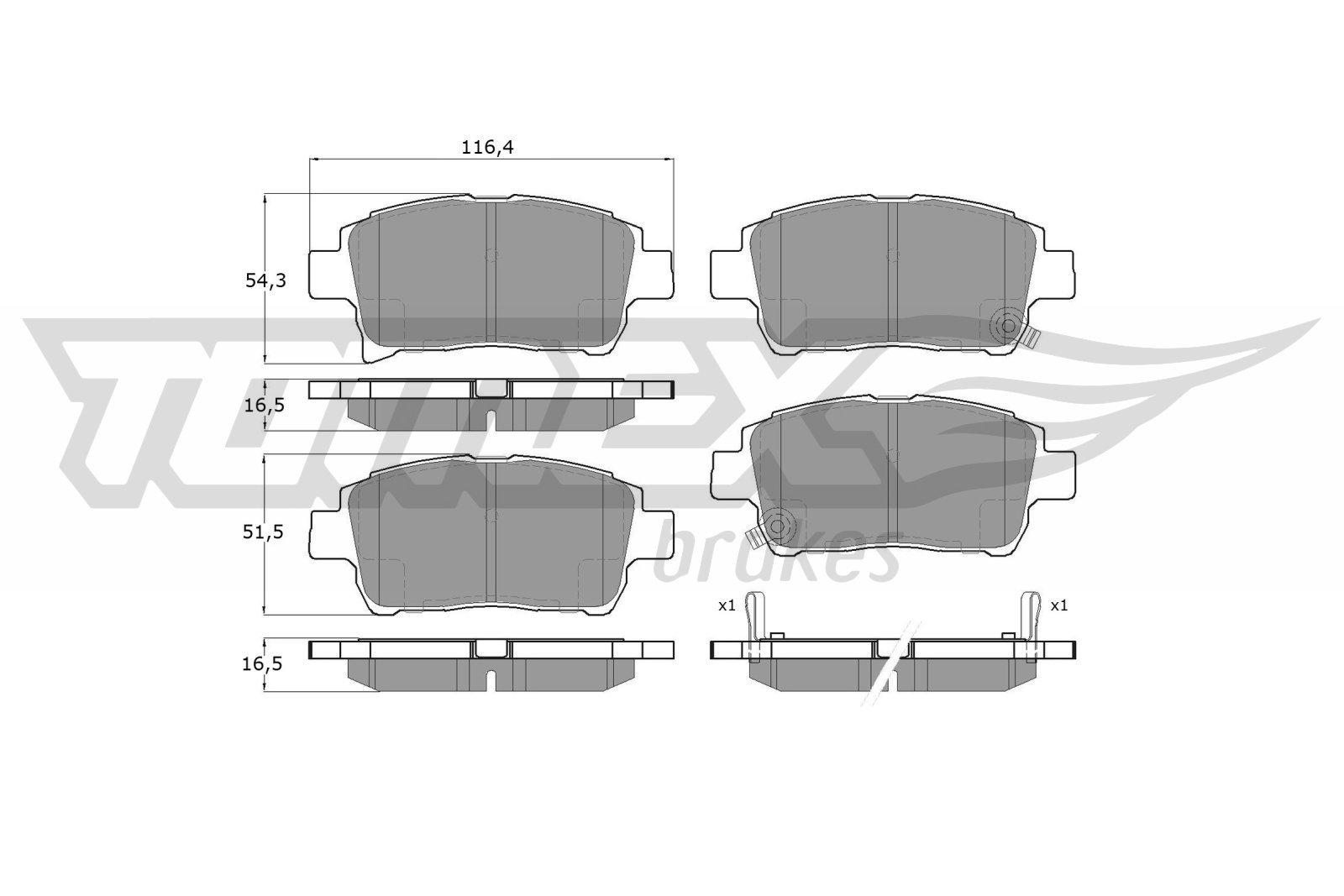 TOMEX Brakes TX 13-76