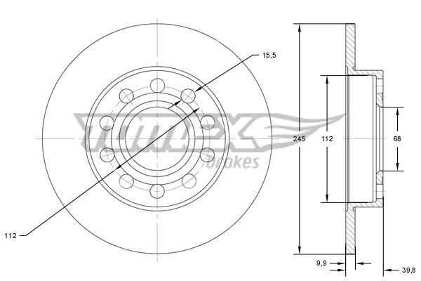 TOMEX Brakes TX 71-71