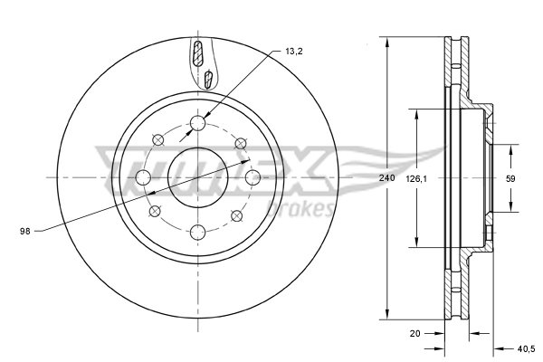 TOMEX Brakes TX 73-73