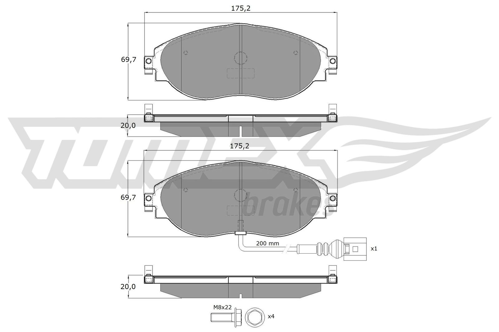 TOMEX Brakes TX 16-84