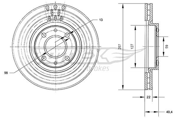 TOMEX Brakes TX 70-56