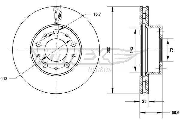 TOMEX Brakes TX 70-95