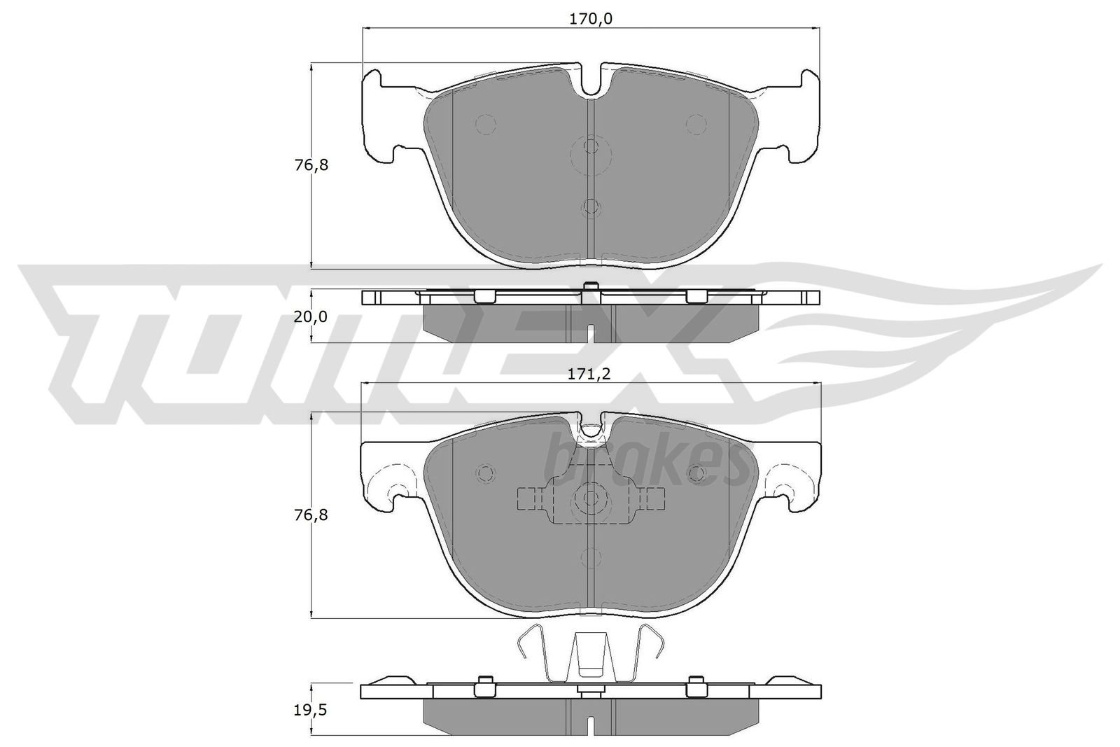 TOMEX Brakes TX 16-68