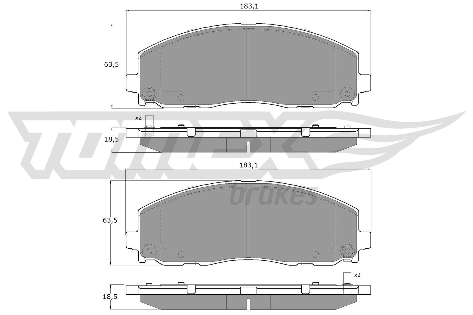 TOMEX Brakes TX 19-19