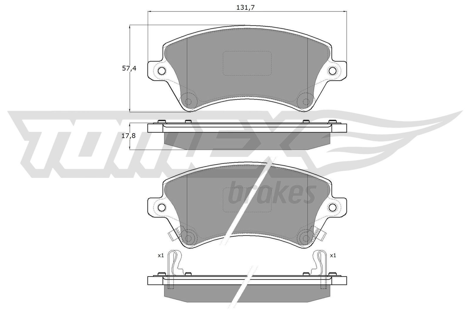 TOMEX Brakes TX 13-74