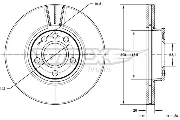 TOMEX Brakes TX 71-33