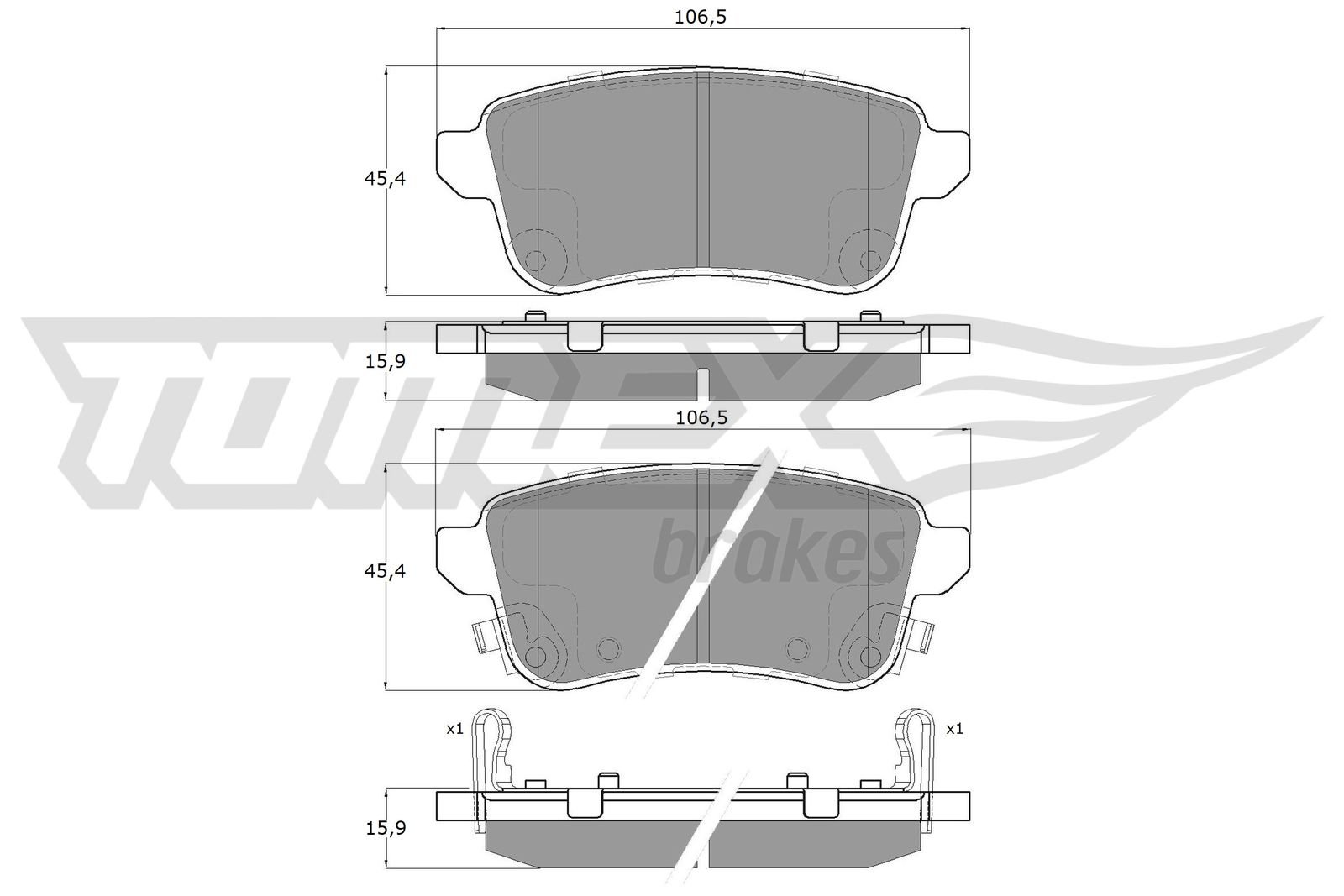 TOMEX Brakes TX 16-381