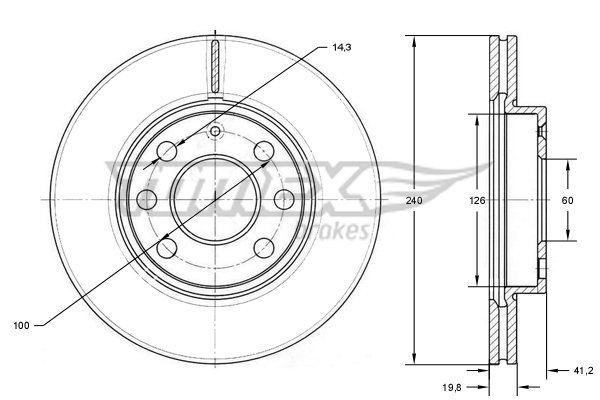 TOMEX Brakes TX 71-21