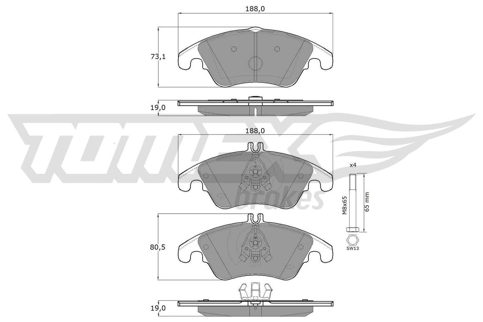 TOMEX Brakes TX 16-31