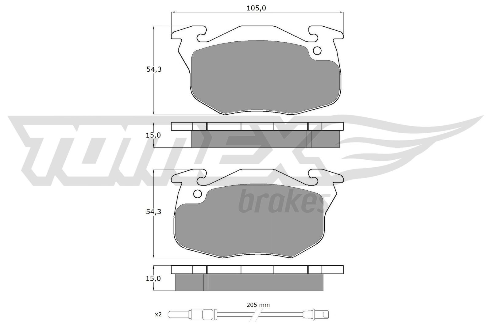 TOMEX Brakes TX 10-342