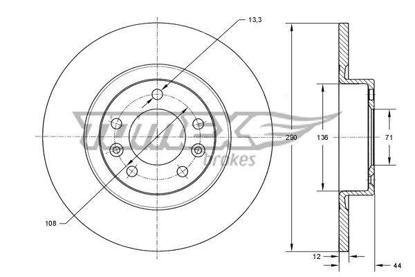 TOMEX Brakes TX 73-68