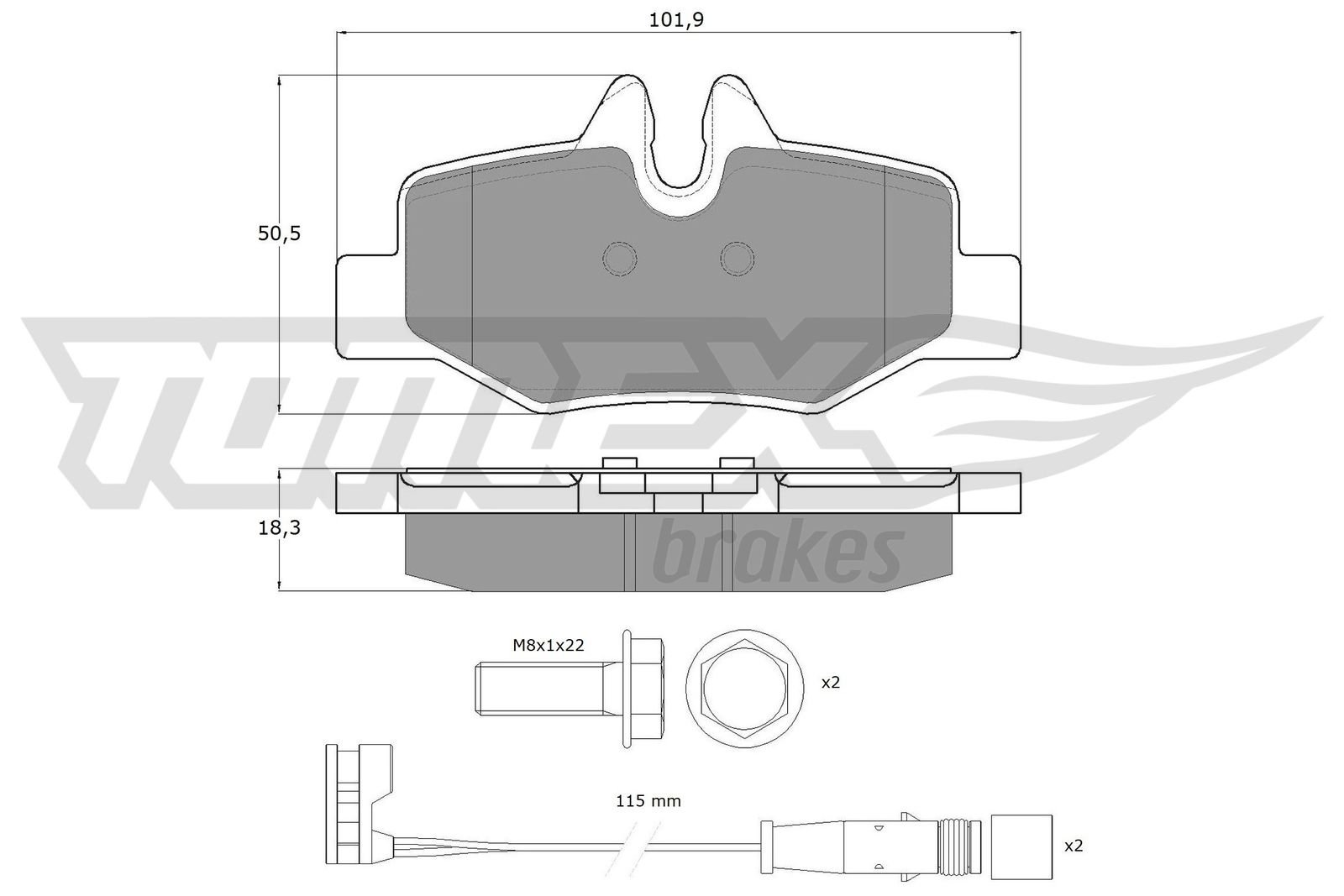 TOMEX Brakes TX 15-13