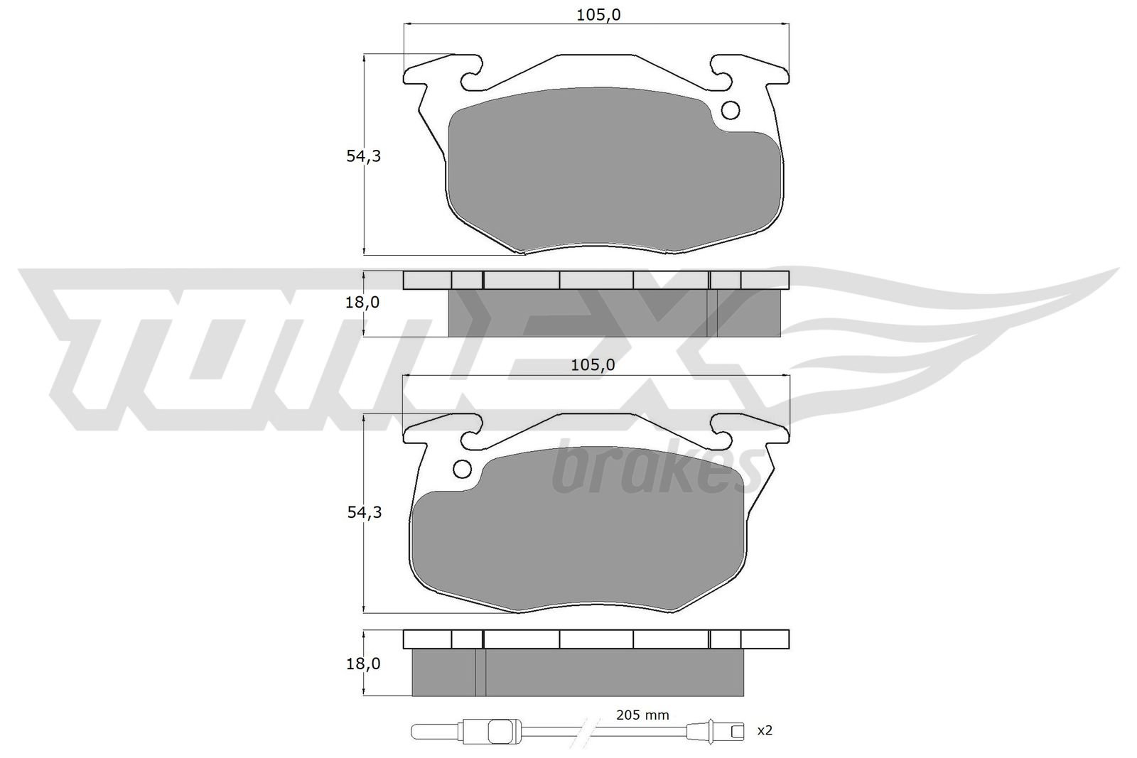 TOMEX Brakes TX 10-34