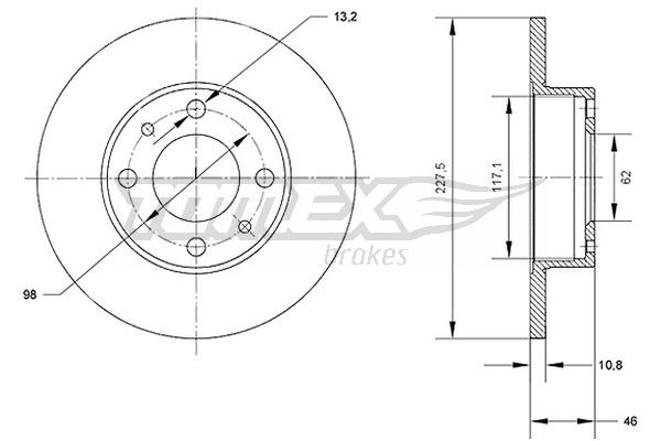 TOMEX Brakes TX 71-16