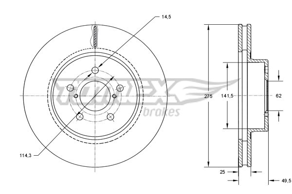 TOMEX Brakes TX 71-95